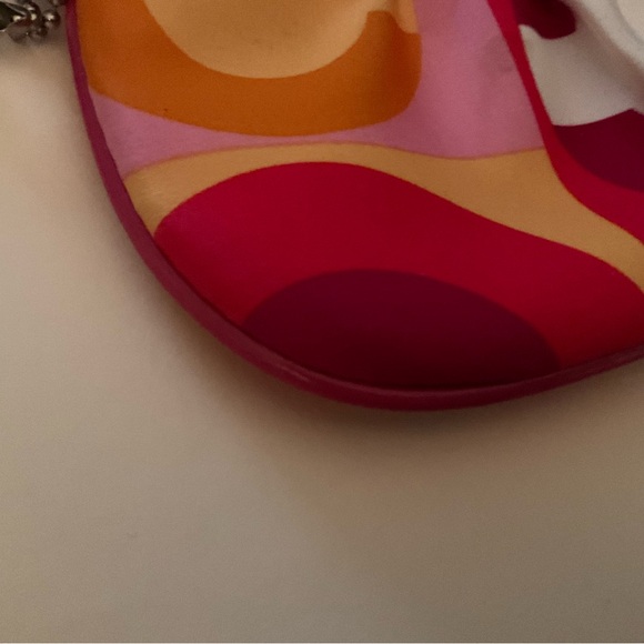 Coach Pink and Orange Clutch